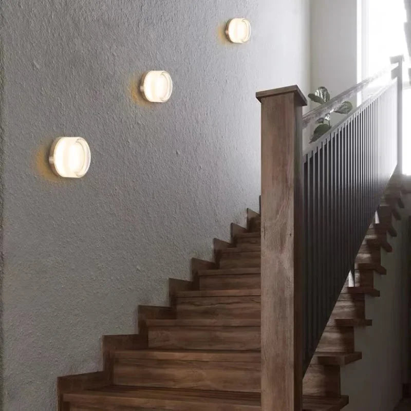 Modern LED Flush Mount Ceiling Light With Ribbed Glass Diffuser