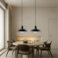 Pendant Lamp | Metal | Wide Dome Shade & Matte Finish | Modern Living Room