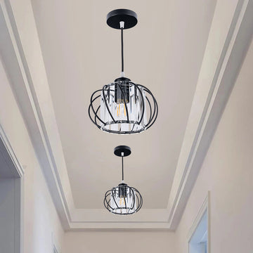 Modern Nordic Glass Pendant Ceiling Light – Minimalist Globe Hallway Fixture