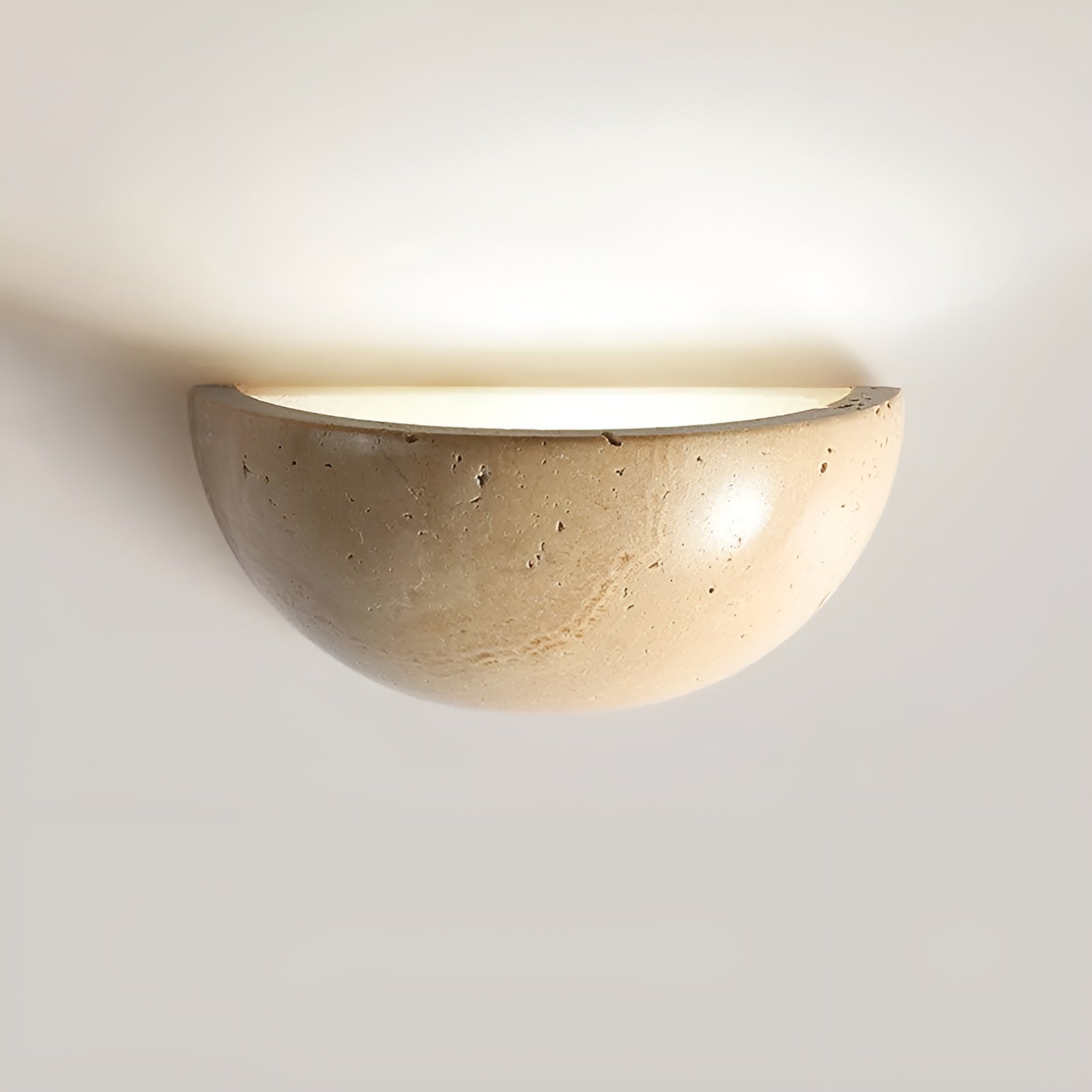 Semi-Circular LED Wall Sconce - Wabi-Sabi Minimalist ZenGlow Design