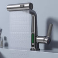 Kitchen Faucet | Matte Black Metal & LED Display | Touch Control & Pull-out Sprayer | Modern Kitchen