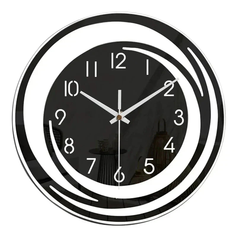Modern Minimalist Wall Clock with Silent Mechanism - ScandiTime Decor