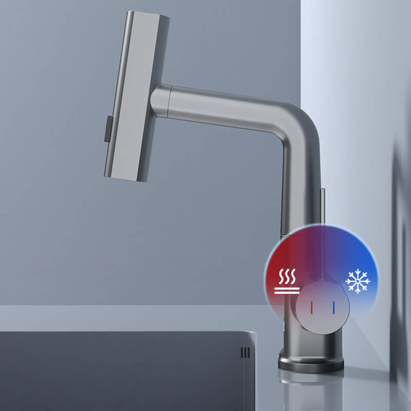Kitchen Faucet | Matte Black Metal & LED Display | Touch Control & Pull-out Sprayer | Modern Kitchen