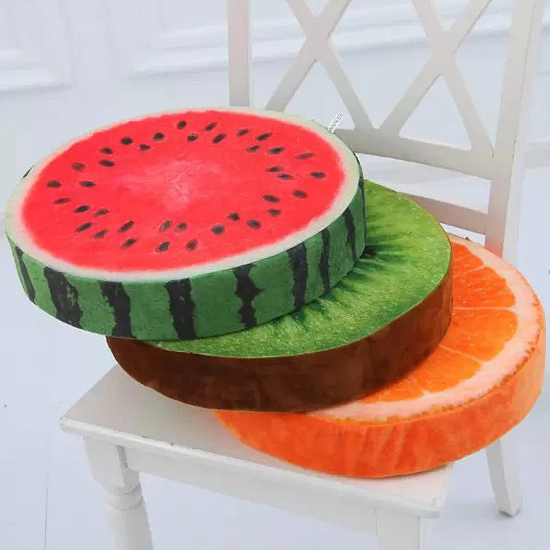 Novelty Fruit Slice Decorative Pillow - Soft, Playful Accent Cushion for Home Decor