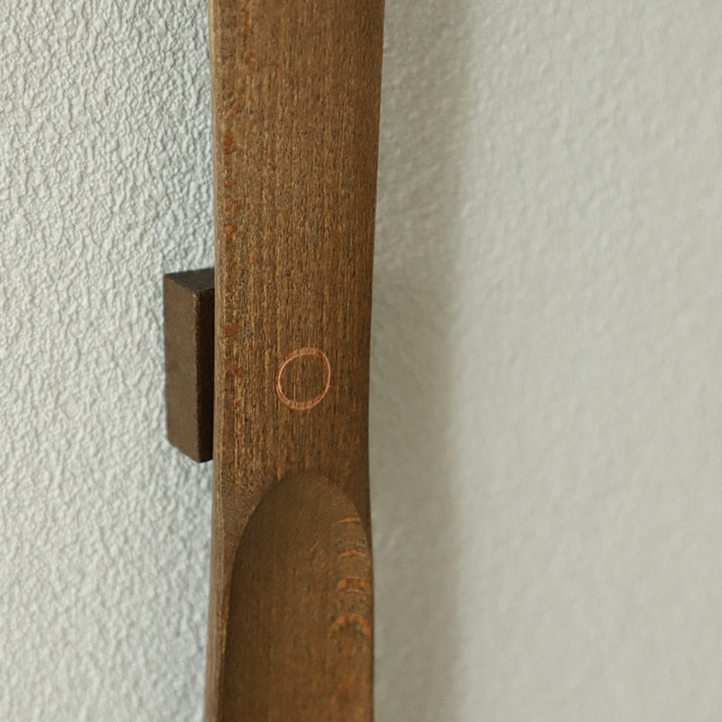 Shoehorn | Natural Wood | Long Handle & Magnetic Mount | Entryway Organizer