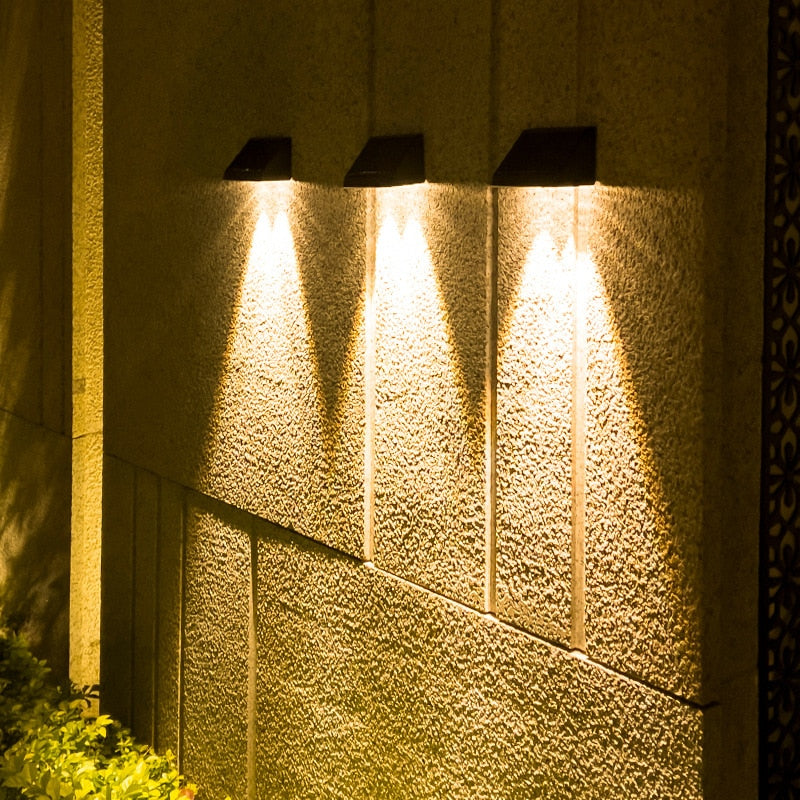 Waterproof Solar Wall Light for Outdoors – Modern LED Garden & Patio Lighting