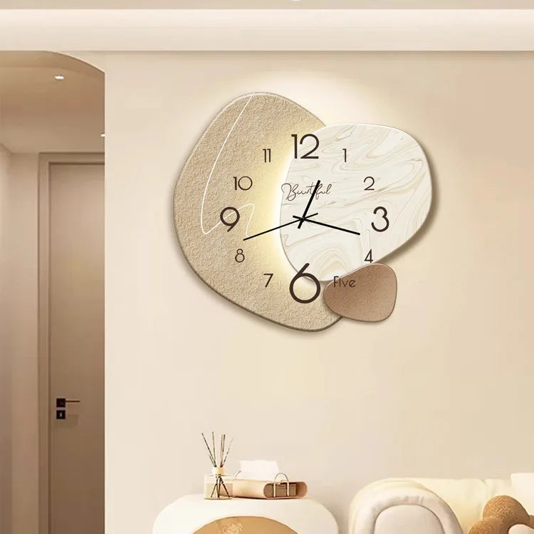 Decorative Wall Clock Modern Design 12-Inch Silent Quartz