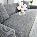 Couch Cover | Jacquard Fabric | Textured Ribbed Pattern | Pet-Friendly Living Room