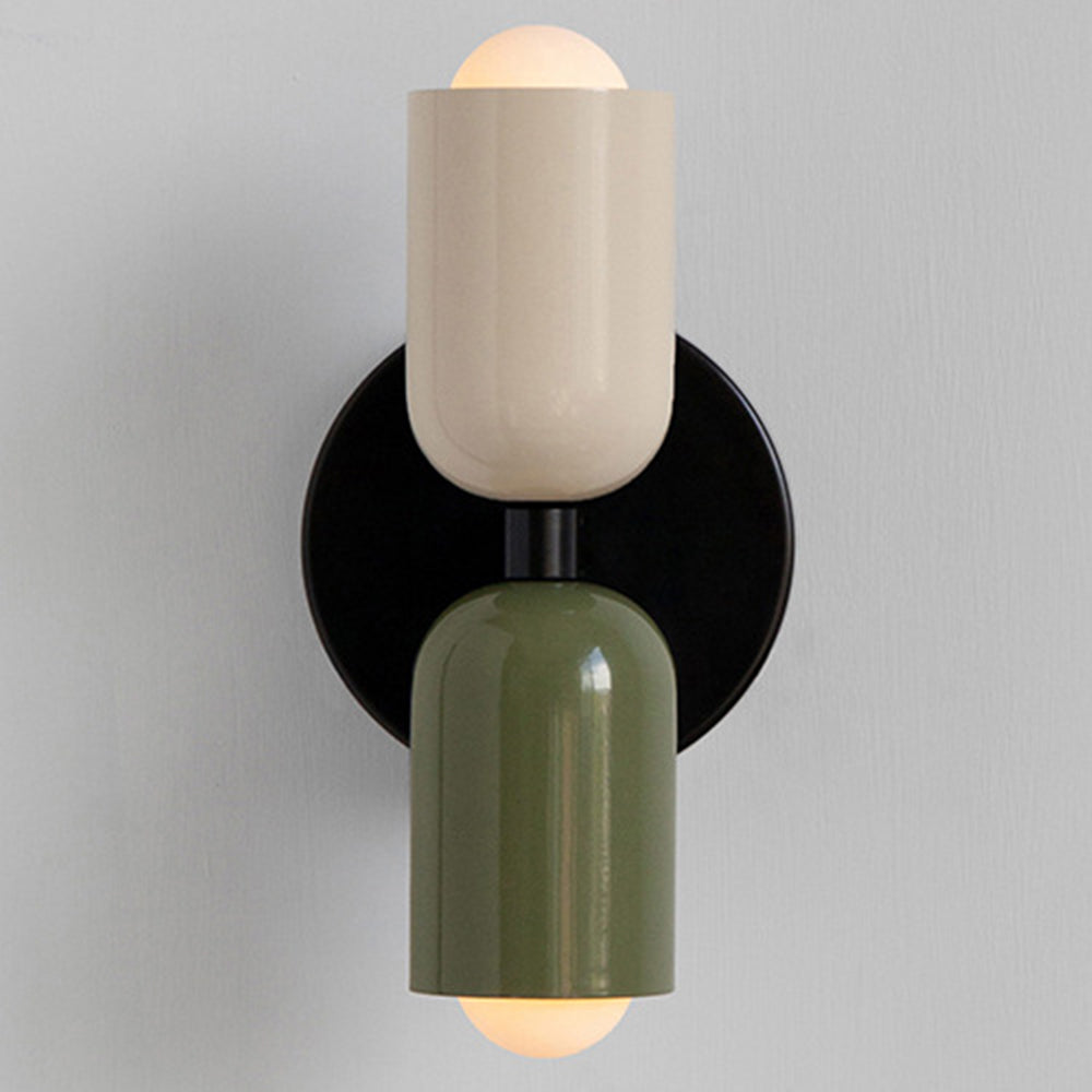 Modern Double Head Glass Wall Light – Sleek Vintage Style Sconce for Utility Rooms