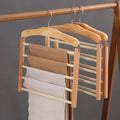 Trouser Rack | Wood & Metal | Multi-Tier Space-Saving | Modern Living Organization