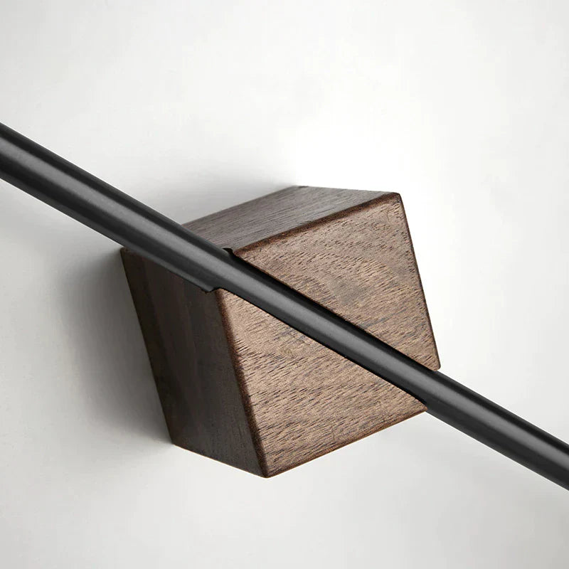 Minimalist Wall-Mounted Towel Rack - Sleek Single-Bar Holder with Geometric Design
