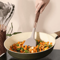 Utensil Set | Silicone & Wood | Smooth Heads & Hanging Loops | Kitchen Use
