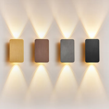 Modern Rectangular LED Wall Sconce - Sleek Metal Design, Dimmable