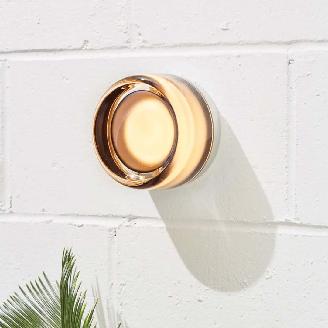 Modern Dimpled Wall Sconce – Metal Light Fixture
