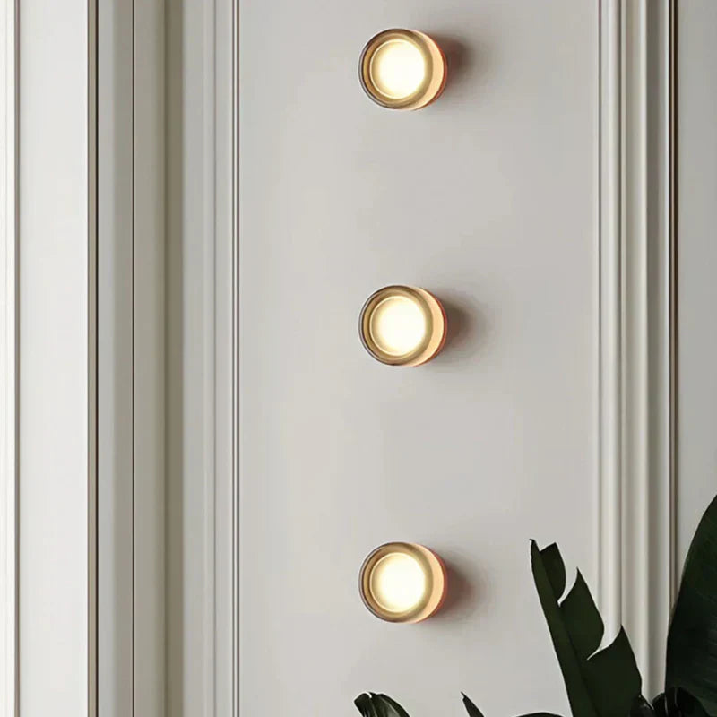 Modern Minimalist Round Wall Light – LED Flush Mount with Warm Ambient Glow