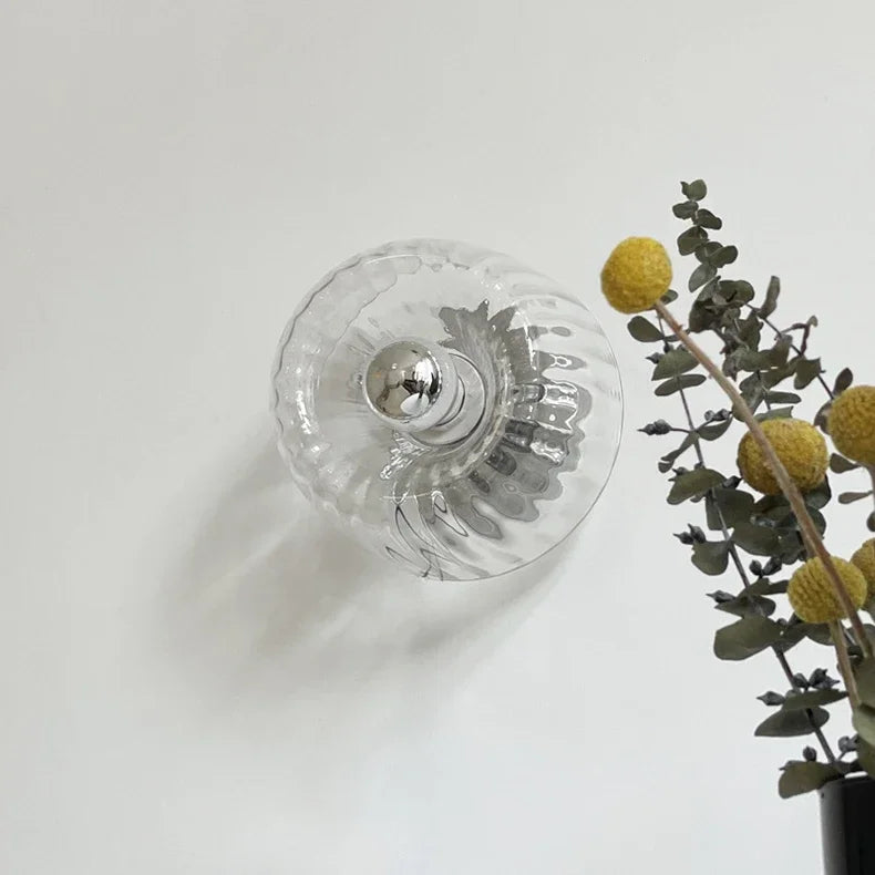 Nordic Bauhaus Wall Sconce - Minimalist Glass & Metal Lighting Fixture