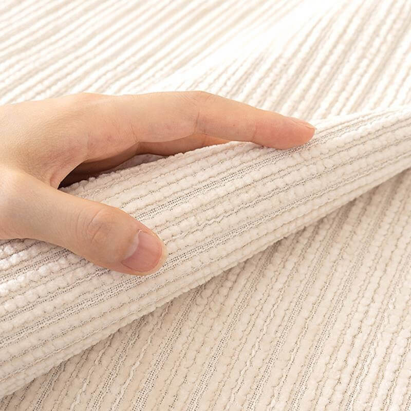 Couch Cover | Chenille | Scratch-Resistant Ribbed Texture | Living Room Decor