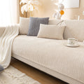 Couch Cover | Chenille | Scratch-Resistant Ribbed Texture | Living Room Decor