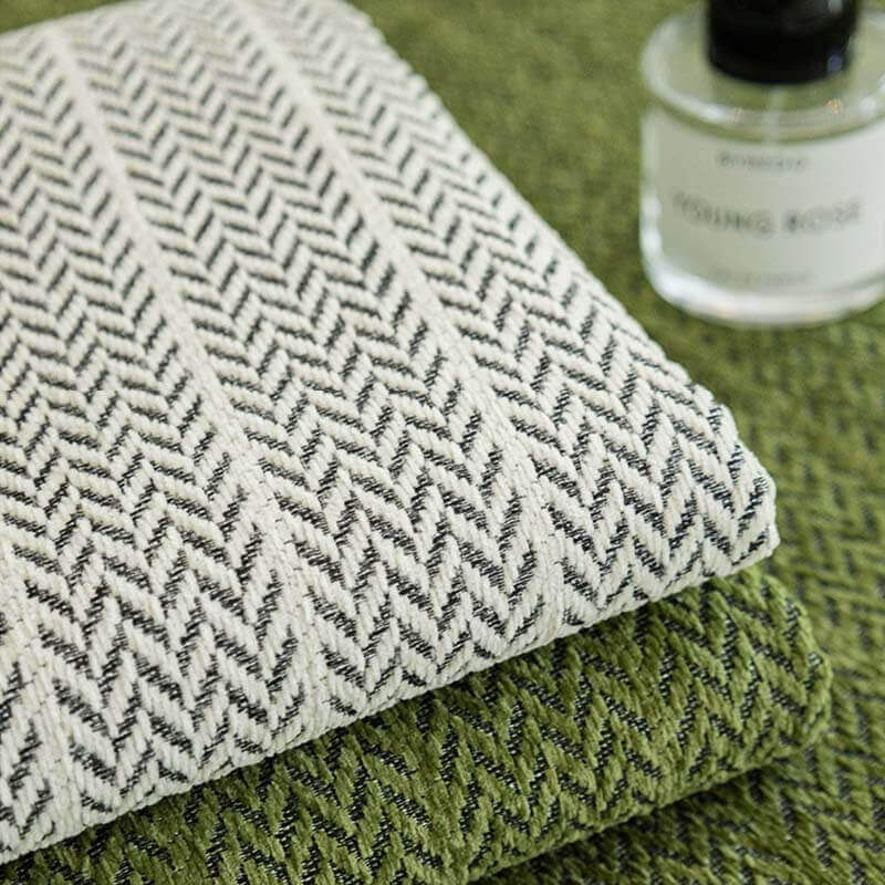 Couch Cover | Chenille | Herringbone Pattern Anti-Scratch | Living Room