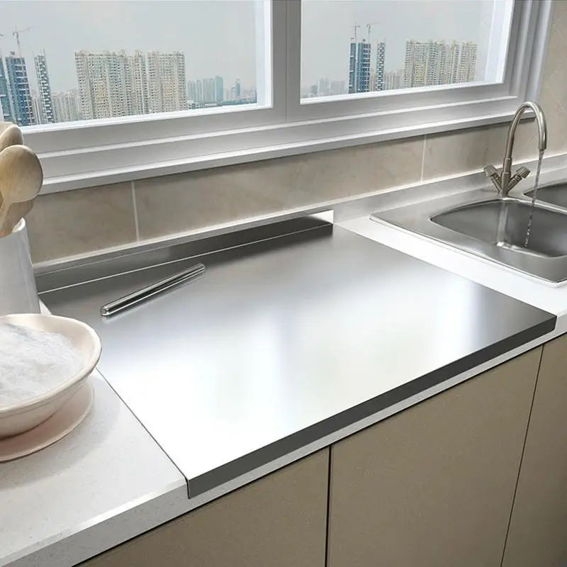 Chopping Board | Stainless Steel | Sleek Metal Finish | Kitchen Countertop