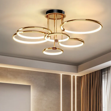 Modern LED Ceiling Light with Adjustable Brightness - Elegant Minimalist Design