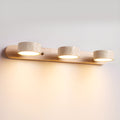 Wall Lamp | Travertine & Wood | Cylindrical Shades | Living Room Accent