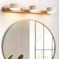 Wall Lamp | Travertine & Wood | Cylindrical Shades | Living Room Accent