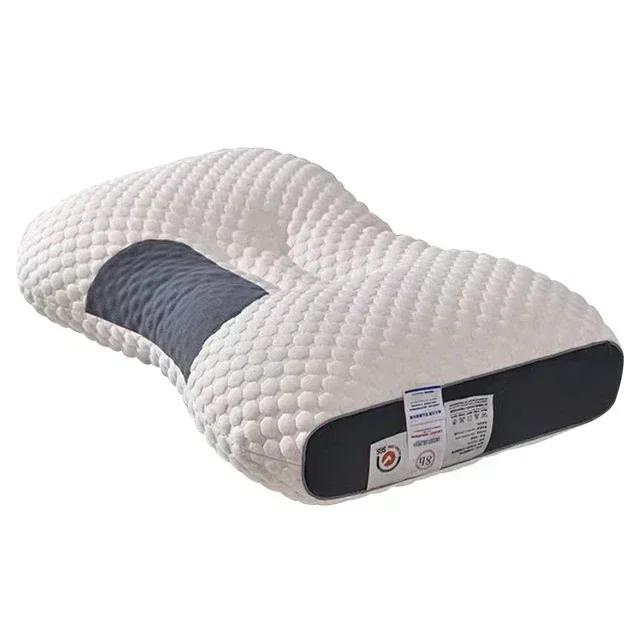 Support Pillow | Textured Memory Foam & Polyester | Contoured Massaging Surface | Bedside Comfort