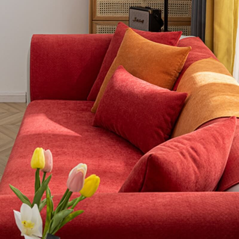 Sofa Cover | Chenille | Soft Texture Plush Feel | Living Room Use