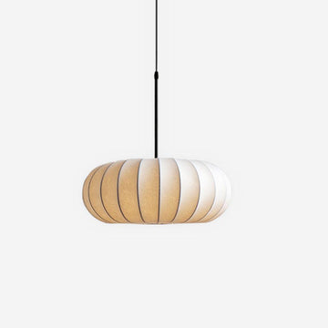 Minimalist Verona Pendant Light with Ribbed Design and Japanese Elegance