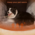 Dog Bed | Flannel & Plush Fabric | Enclosed Design | Home Sanctuary