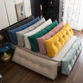 Wedge Support Pillow | Velvet & Polyester Fill | Button-Tufted with Pocket | Cozy Corner Lounging