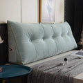 Wedge Support Pillow | Velvet & Polyester Fill | Button-Tufted with Pocket | Cozy Corner Lounging