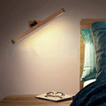 Wooden LED Night Light with Mirror Front, Rechargeable