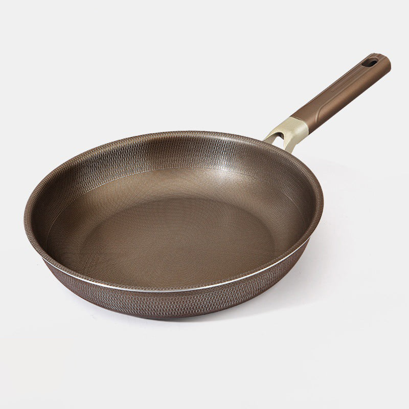 Frying Pan | Stainless Steel & Non-Stick Coating | Textured Surface | Home Chef Essential