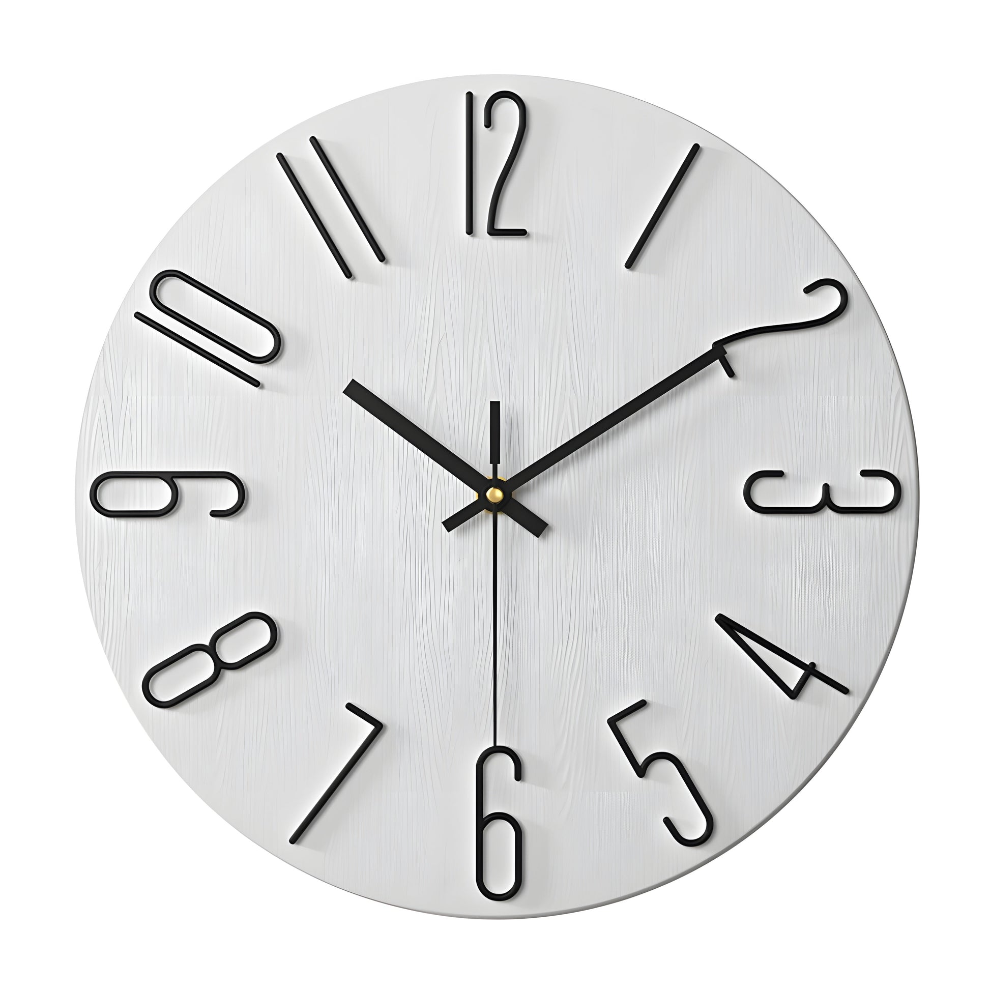 Wall Clock | Quartz & Metal | Silent Mechanism | Living Room Accent