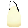 Table Lamp | Frosted Glass & Brushed Metal | Wireless Dimmable LED | Indoor Outdoor Ambient Lighting