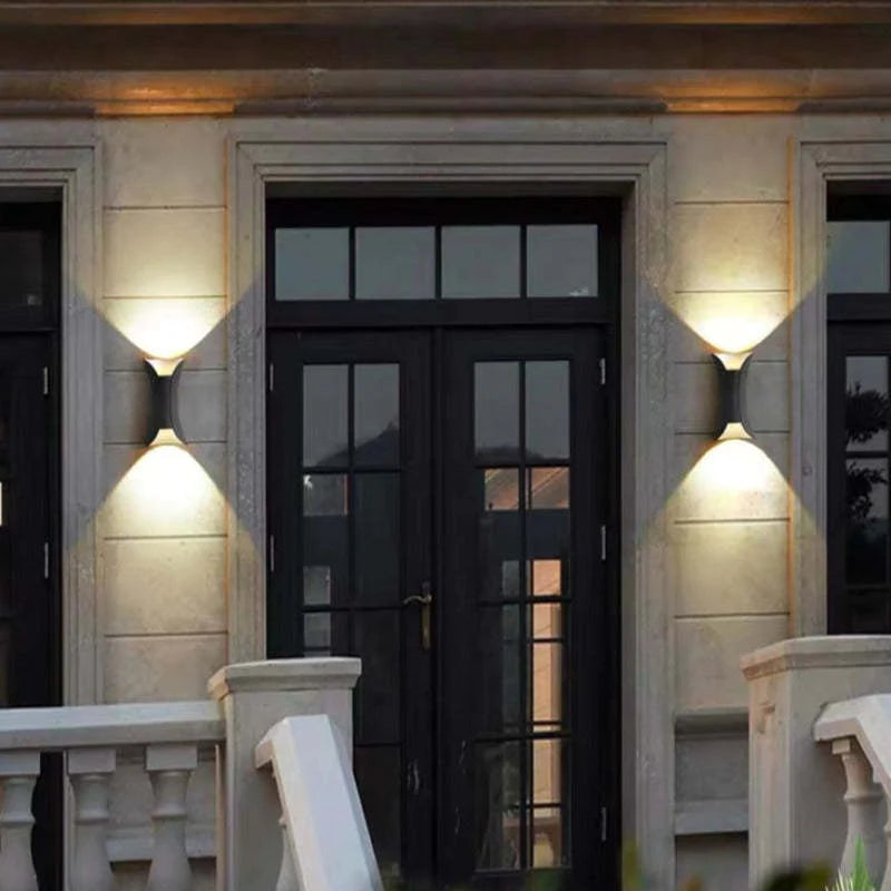Outdoor Modern LED Wall Sconce – IP65 Waterproof Aluminum Light Fixture