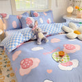 Bedding Set | Cotton | Large Checkered Pattern | Bedroom Decor