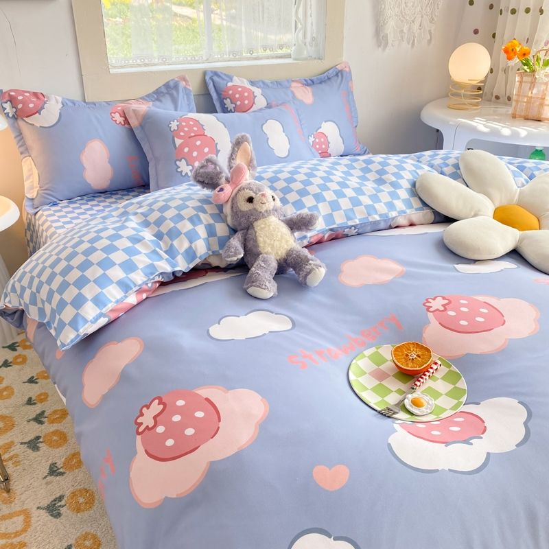Bedding Set | Cotton | Large Checkered Pattern | Bedroom Decor