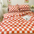 Bedding Set | Cotton | Large Checkered Pattern | Bedroom Decor