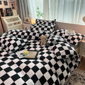 Bedding Set | Cotton | Large Checkered Pattern | Bedroom Decor