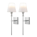 Wall Sconce | Matte Metal & Linen Shade | Rechargeable Wireless | Living Room Accent