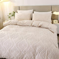 Geometric-Pattern Duvet Cover Set with Pillowcases, Machine Washable