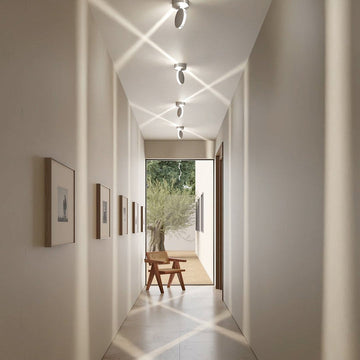 360° LED Ceiling Track Light with Adjustable Spotlights for Home Decor