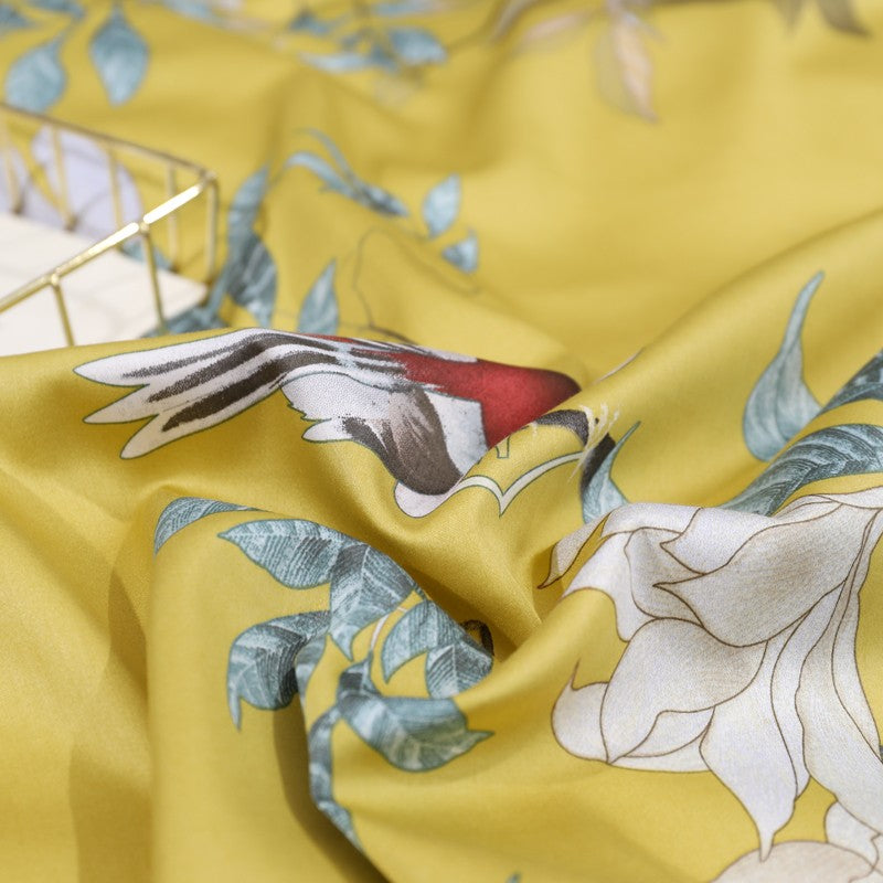 Duvet Cover Set | Egyptian Cotton | Intricate Floral Embroidery | Bedroom Decor