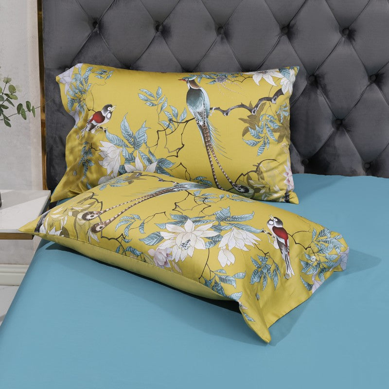 Duvet Cover Set | Egyptian Cotton | Intricate Floral Embroidery | Bedroom Decor