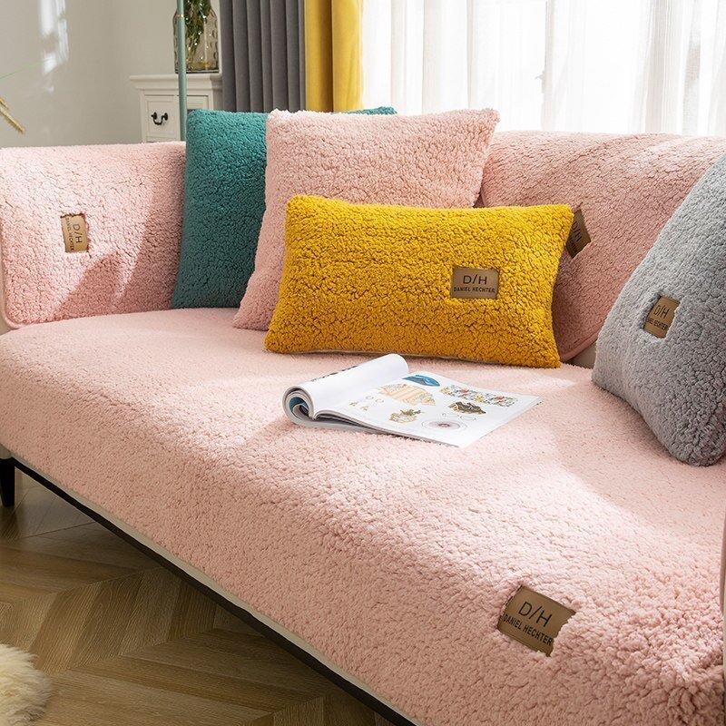 Sofa Cover | Sherpa Fleece | Textured Protective Cover | Living Room Comfort