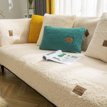 Sofa Cover | Sherpa Fleece | Textured Protective Cover | Living Room Comfort