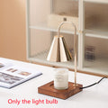 Table Lamp | Wood & Metal | Conical Shade, Solid Wood Base | Living Room Accent
